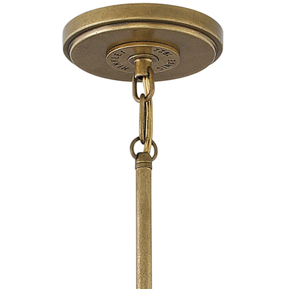 Cartwright 1 Light 15.25 inch Rustic Brass with Oil Rubbed Bronze Indoor Chandelier Ceiling Light
