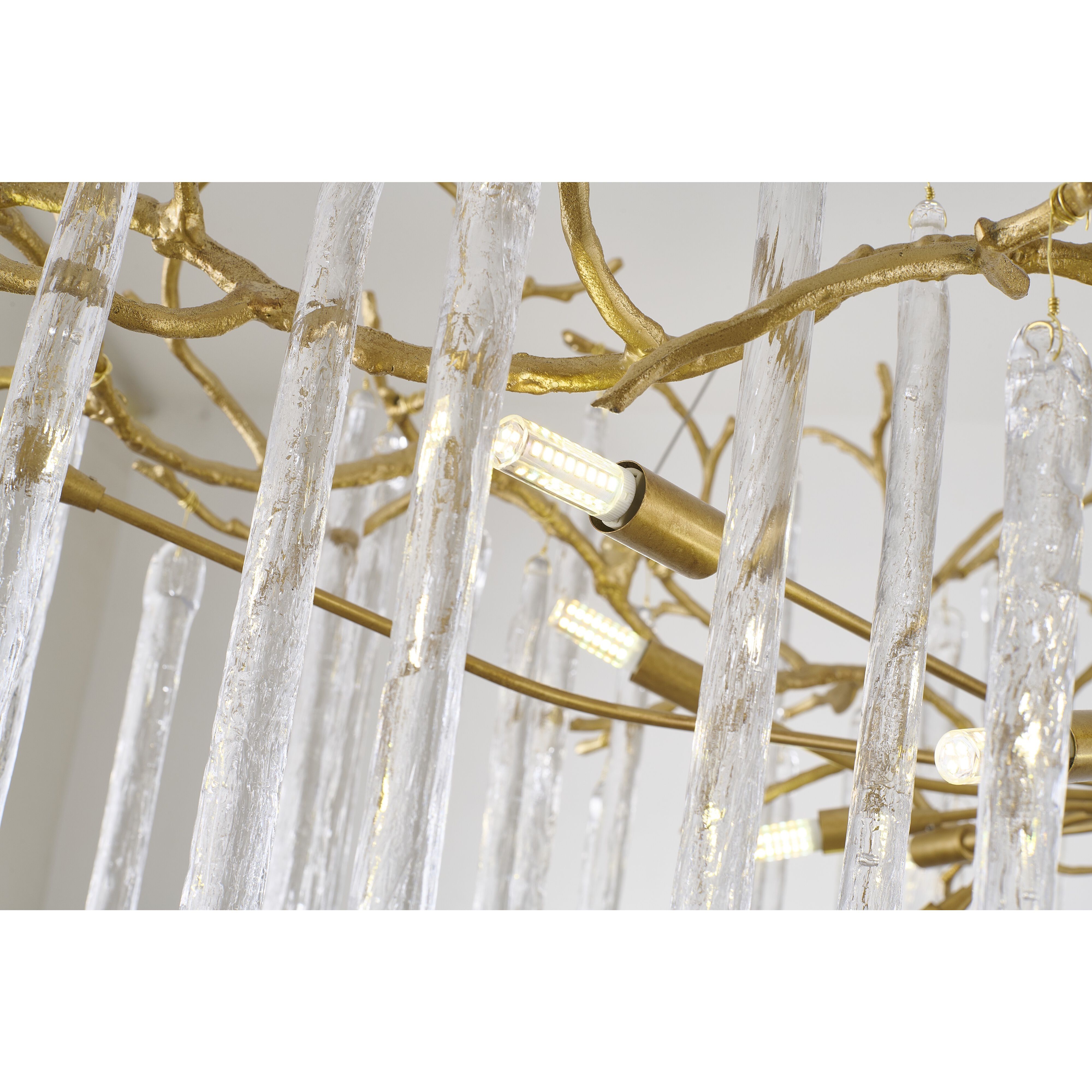 CC Series 16 Light 63 inch Brass Chandelier Ceiling Light