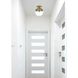 Eclipse 1 Light 10 inch Satin Gold Flush Mount Ceiling Light