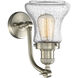 Franklin Restoration Bellmont 1 Light 7 inch Brushed Satin Nickel Sconce Wall Light in Seedy Glass, Franklin Restoration