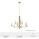 Gatz 9 Light 30 inch Alturas Gold 2-Tier Chandelier Ceiling Light
