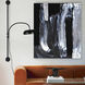 Karaka Silver Leaf and Solid Black Canvas Art