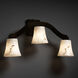 LumenAria 3 Light 26 inch Dark Bronze Wall Sconce Wall Light in Round Flared, Incandescent