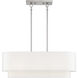 Manorwood 3 Light 30 inch Brushed Nickel Linear Chandelier Ceiling Light