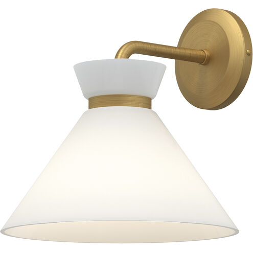 Alora Mood Halston 1 Light 8 inch Brushed Gold Bath Vanity Light Wall Light
