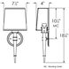 Montrose 1 Light 8 inch Satin Nickel Wall Sconce Wall Light
