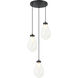 Seranna 3 Light 16.5 inch Matte Black Pendant Ceiling Light
