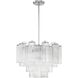 Addis 6 Light 19.75 inch Polished Chrome Chandelier Ceiling Light in Tronchi Glass Clear