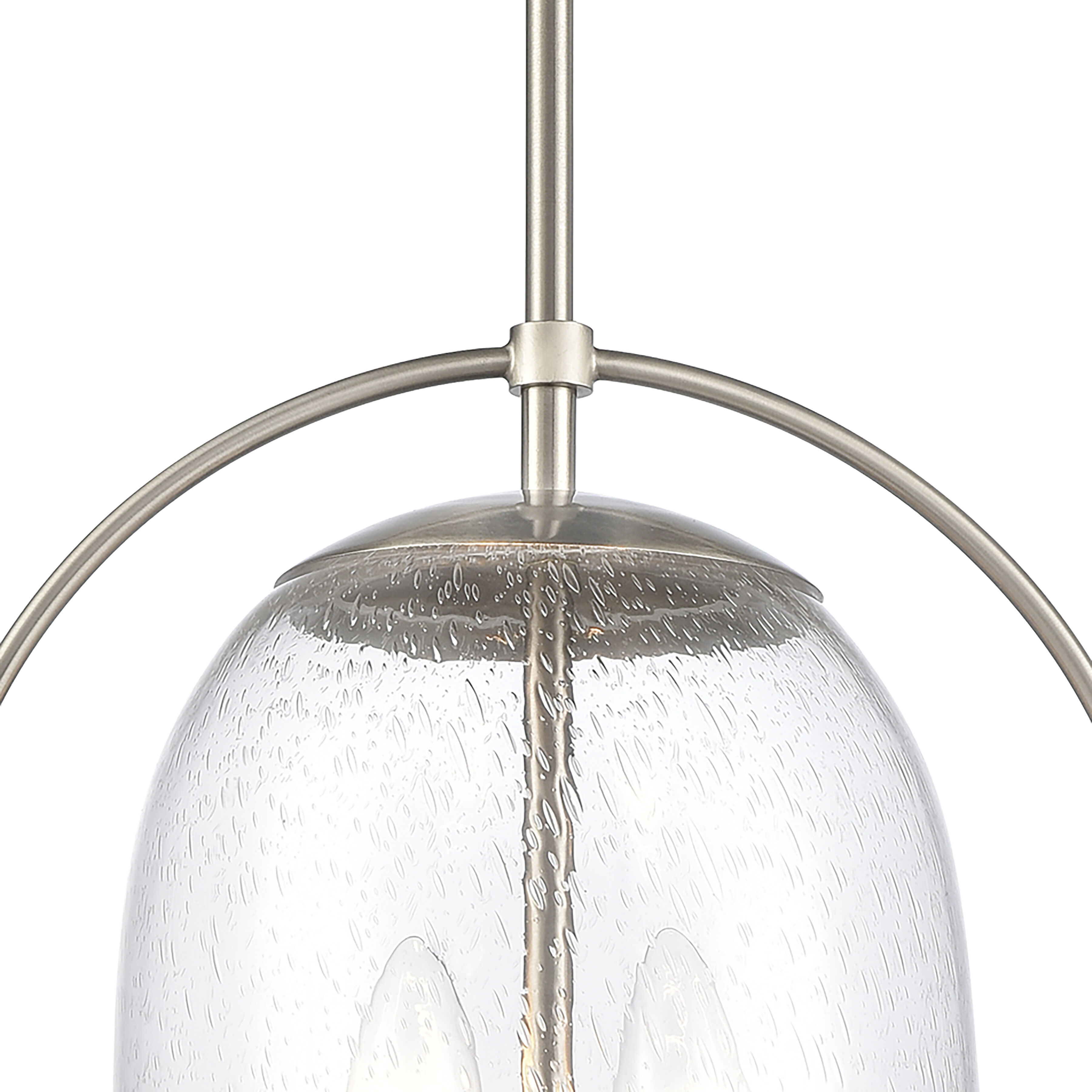 Connection 2 Light 12 inch Satin Nickel Pendant Ceiling Light
