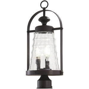 Sycamore Trail 3 Light 20 inch Dorian Bronze Outdoor Post Mount Lantern, Great Outdoors