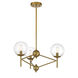 Auresa 3 Light 24 inch Soft Brass Pendant Ceiling Light