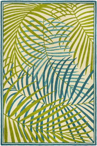 Rain 96 X 60 inch Grass Green Outdoor Rug in 5 x 8, Rectangle