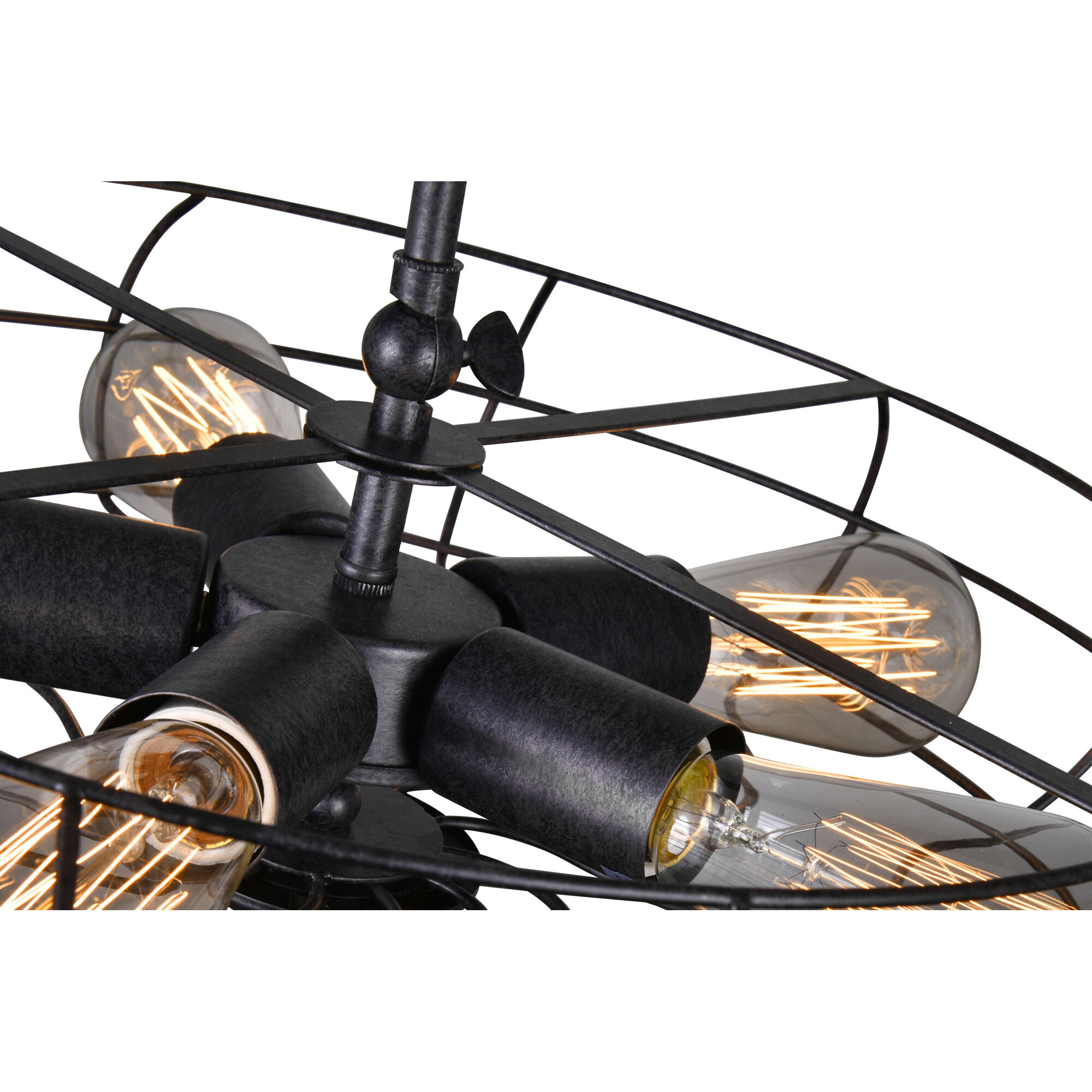 Pamela 5 Light 19 inch Rust Flush Mount Ceiling Light