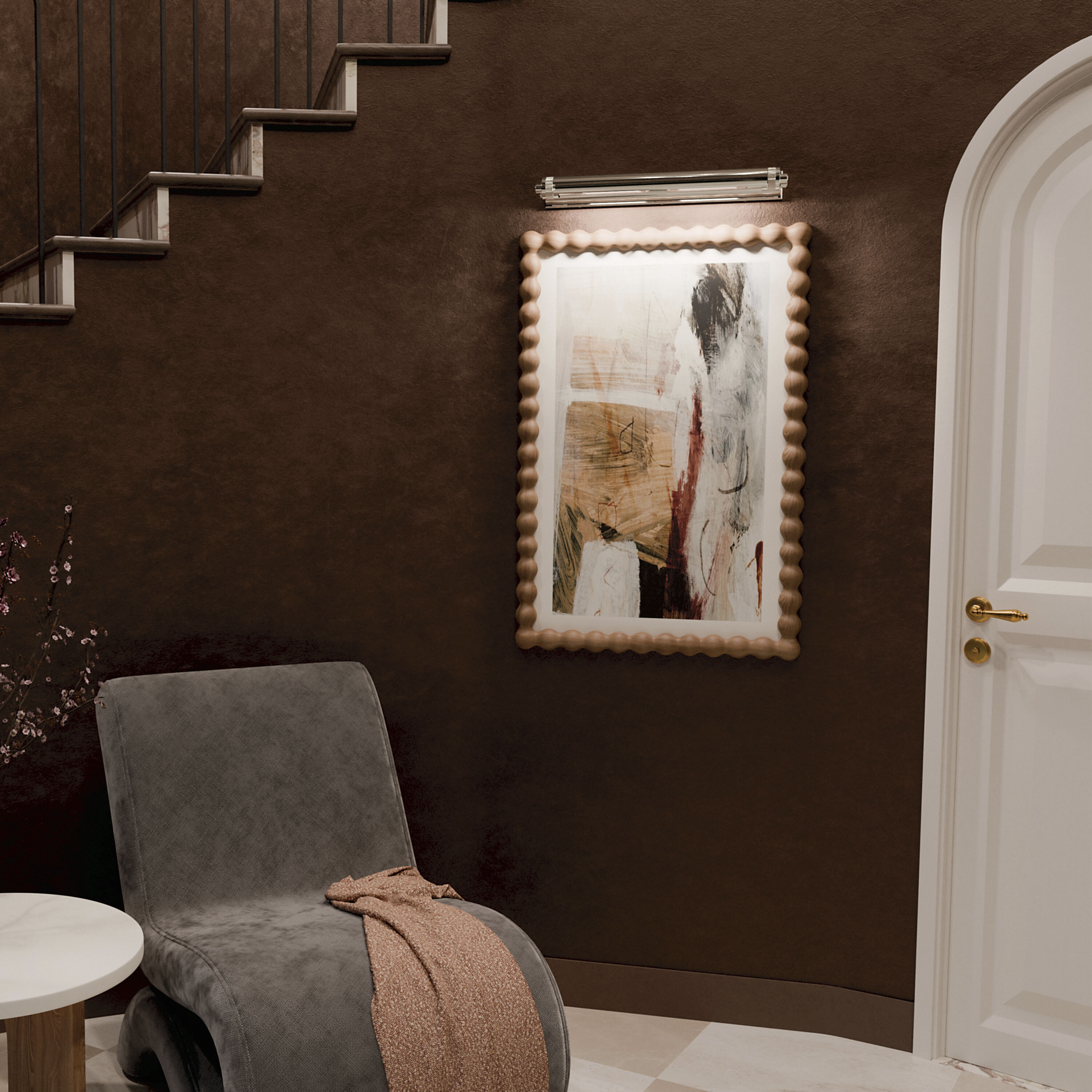 Kenton 26 watt 24 inch Polished Nickel Picture Light Wall Light