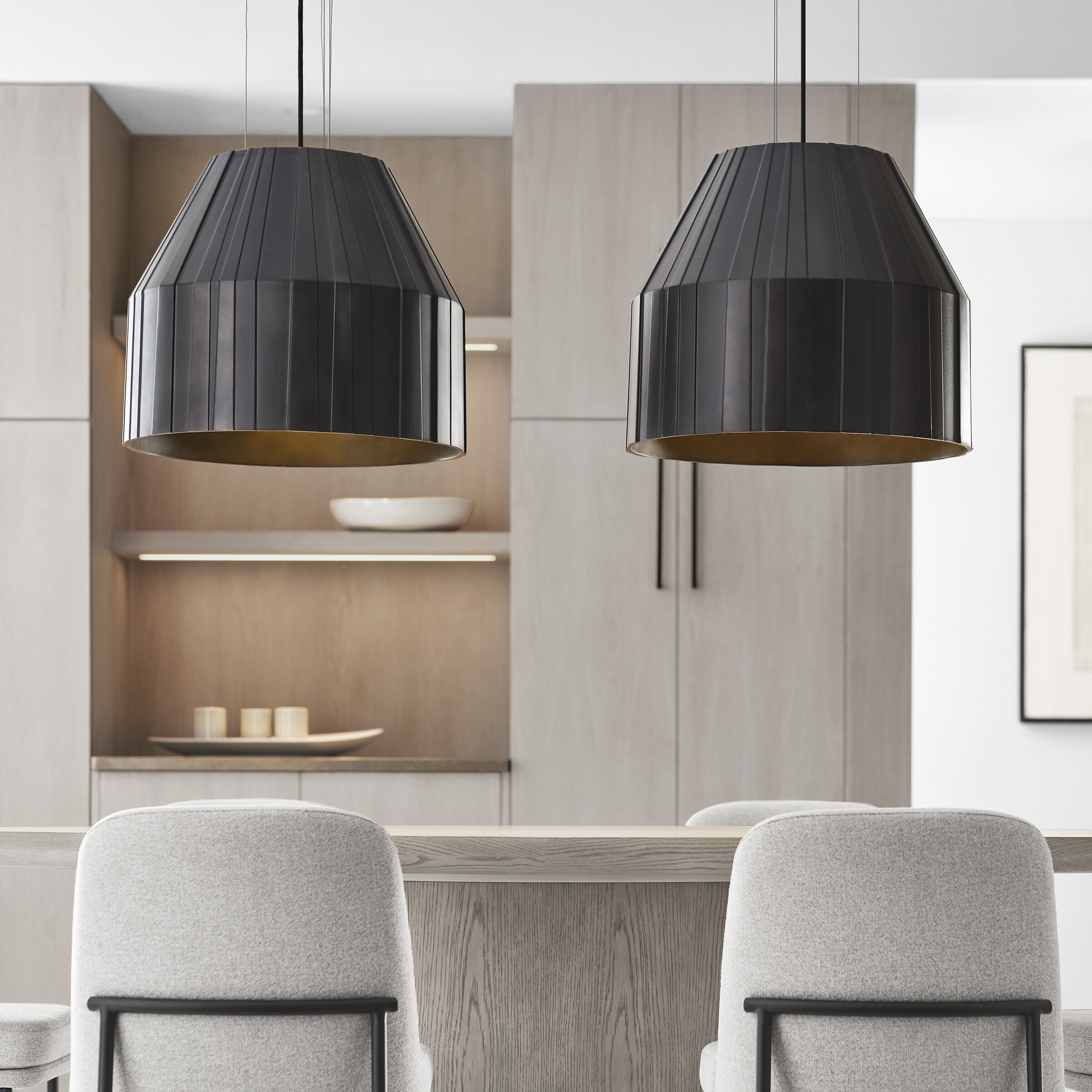 Clodagh Bling LED 20.2 inch Plated Dark Bronze Line-Voltage Pendant Ceiling Light