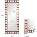 Magnus 85 X 36 inch Copper Trim Wall Mirror