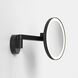Nagoya 2 Light Matte Black Bathroom Magnifying Mirror Wall Light