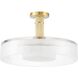 Como 1 Light 18 inch Champagne Gold Convertible Pendant Ceiling Light