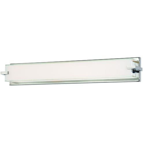 Cubism LED 30 inch Chrome Bath Light Wall Light