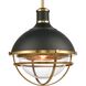 Jenna 1 Light 16 inch Matte Black Pendant Ceiling Light