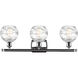 Ballston Small Deco Swirl LED 26 inch Polished Chrome Bath Vanity Light Wall Light, Ballston