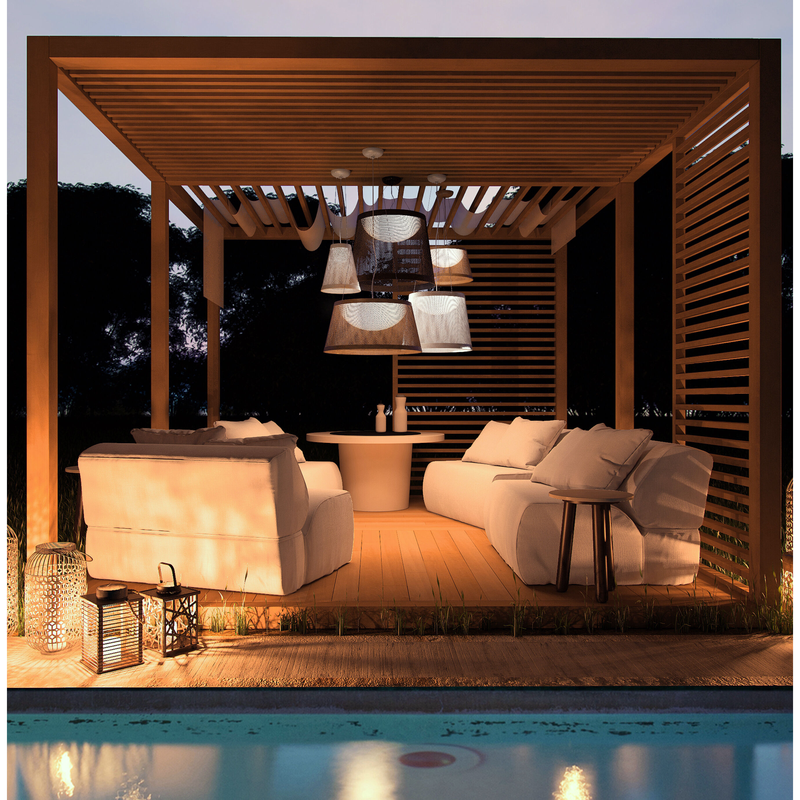 Bahama LED 24.25 inch White Single Pendant Ceiling Light