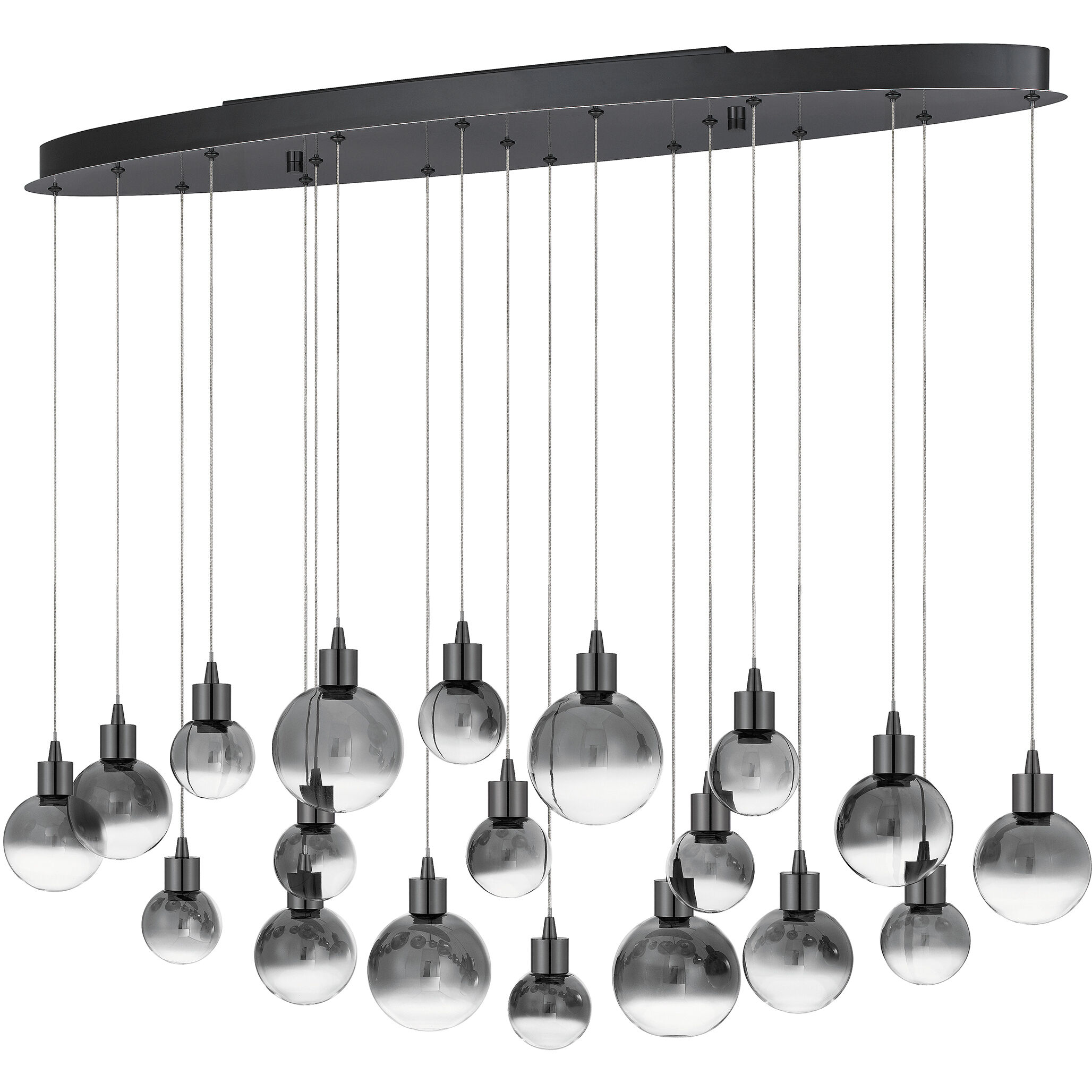 Quoizel PCSH1941BCH Shadow LED 43 inch Black Chrome Island Light Ceiling Light