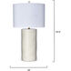 Undertow 33.5 inch 150.00 watt Cream Table Lamp Portable Light