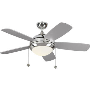 Discus Classic 44 44 inch Polished Nickel with Silver Blades Ceiling Fan