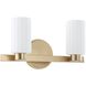 Bedminster 2 Light 14.5 inch Champagne Gold Vanity Light Wall Light