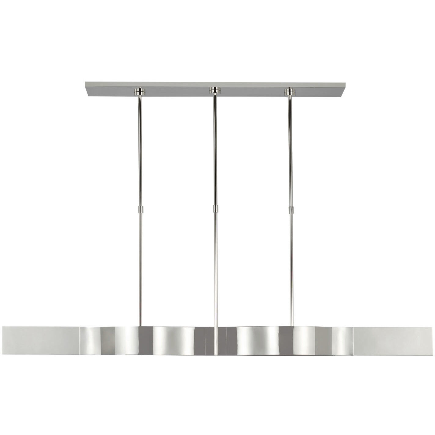 Kelly Wearstler Avant LED 60 inch Polished Nickel Linear Pendant Ceiling Light