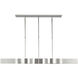 Kelly Wearstler Avant LED 60 inch Polished Nickel Linear Pendant Ceiling Light