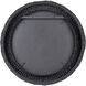 Athena 40.25 inch Matte Black with Black Seagrass Wall Mirror