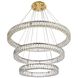 Monroe 3 Light 41 inch Gold Chandelier Ceiling Light