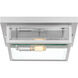 Westover 2 Light 12 inch Stainless Steel Outdoor Flush Mount