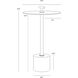 Sia 23.5 X 13 inch Brass / White End Table