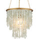 Verre de Mer 1 Light 19 inch Contemporary Gold Chandelier Ceiling Light, Small