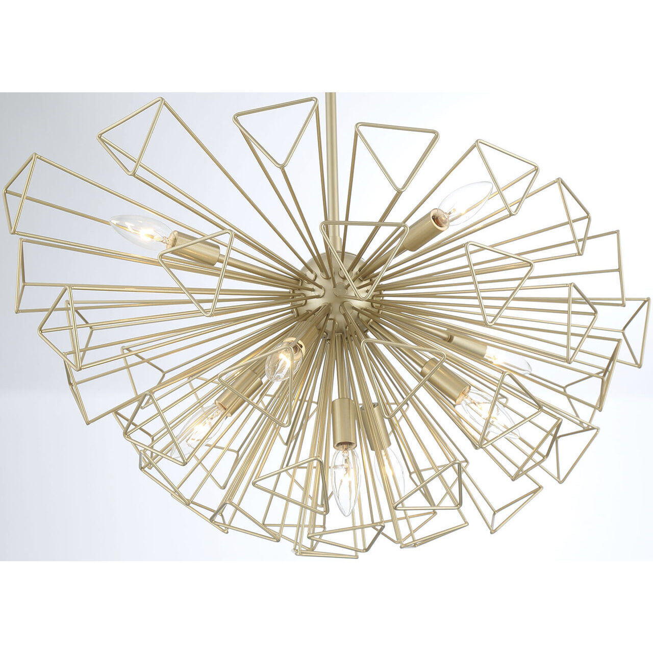 Dendelio 9 Light 22.5 inch Gold Chandelier Ceiling Light