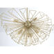Dendelio 9 Light 22.5 inch Gold Chandelier Ceiling Light