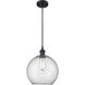Ballston Large Farmhouse Chicken Wire LED 10 inch Matte Black Mini Pendant Ceiling Light, Ballston