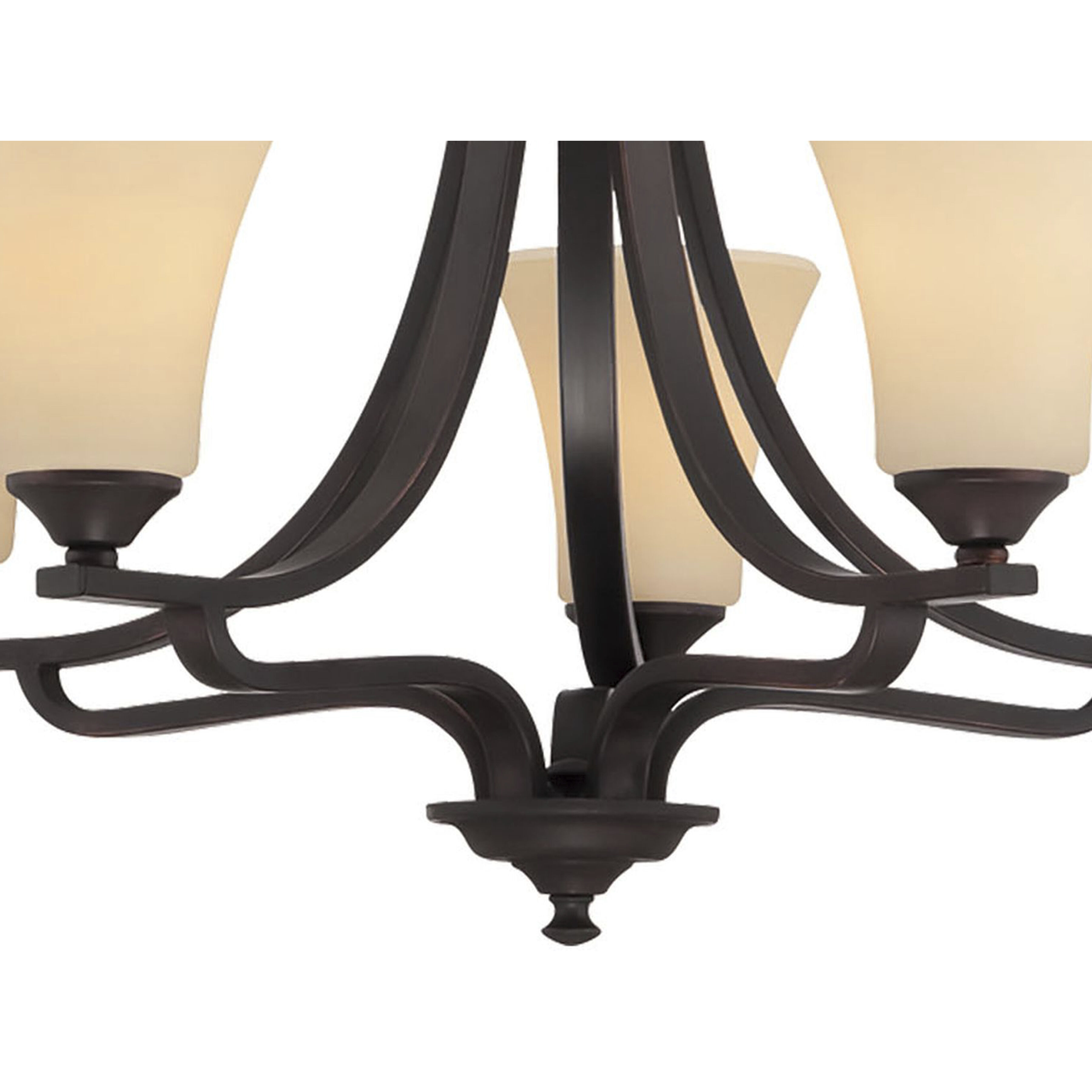 Treme 5 Light 25 inch Espresso Chandelier Ceiling Light