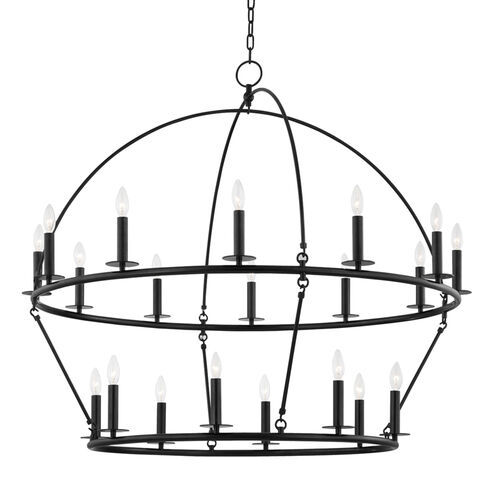 Howell 12 Light 47 inch Aged Iron Chandelier Ceiling Light