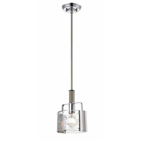 Georgian Bay 1 Light Chrome and Buffed Nickel Mini-pendant Ceiling Light
