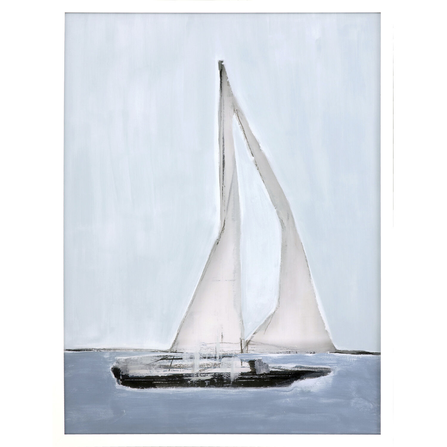 Sailing Blue and White and Turquoise Framed Art, The Studio