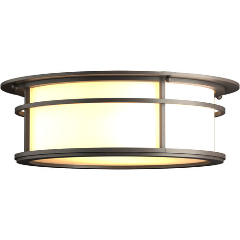 Province 2 Light 14.5 inch Coastal Dark Smoke Outdoor Flush Mount