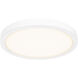 Delta LED 18 inch White Flushmount Ceiling Light, Indoor/Outdoor