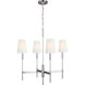 TOB by Thomas O'Brien Beckham Classic 4 Light 26 inch Polished Nickel Chandelier Ceiling Light