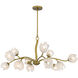 Walker 12 Light 40 inch Vintage Brass Chandelier Ceiling Light