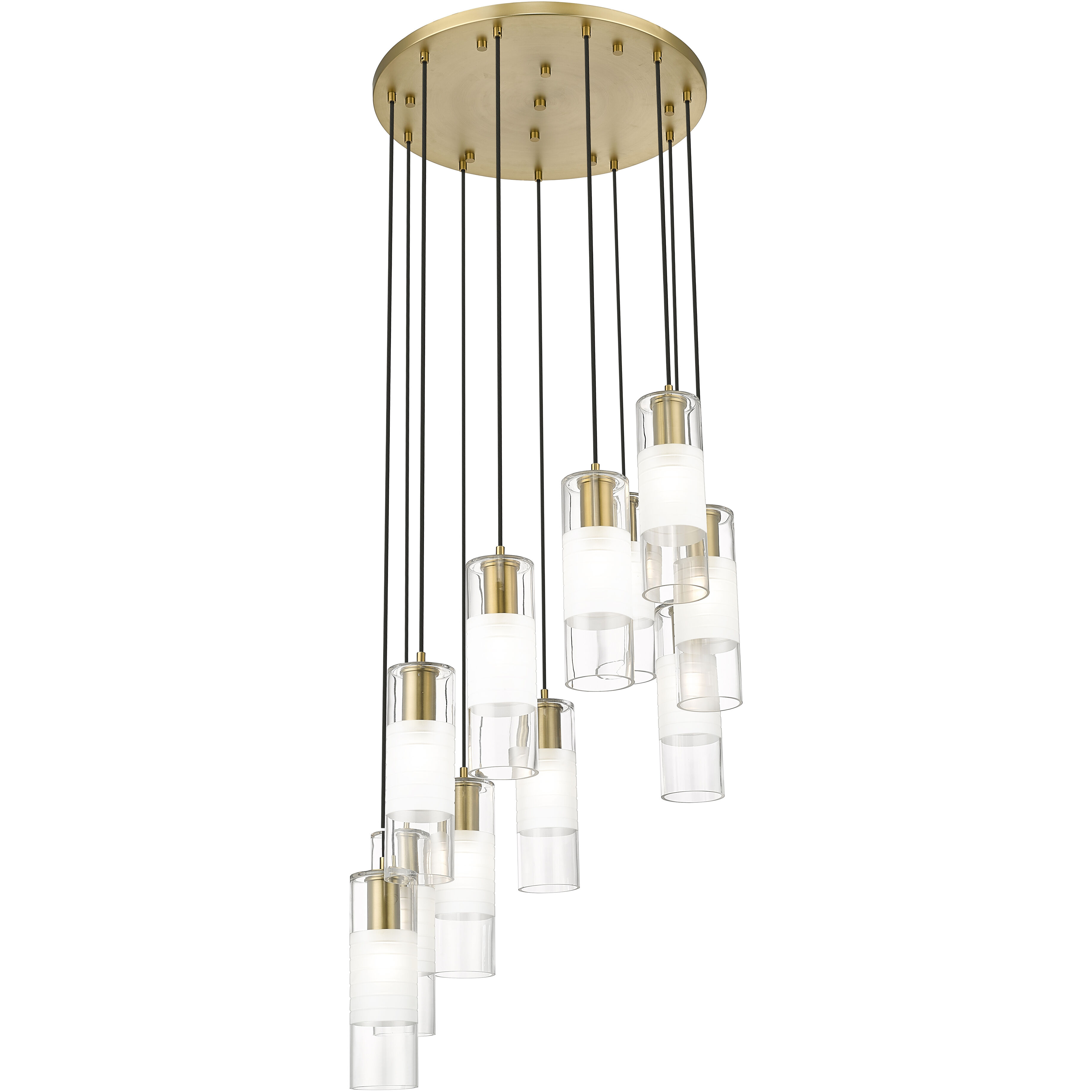 Alton 11 Light 24 inch Modern Gold Chandelier Ceiling Light