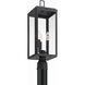 Byron 3 Light 22.25 inch Matte Black Outdoor Post